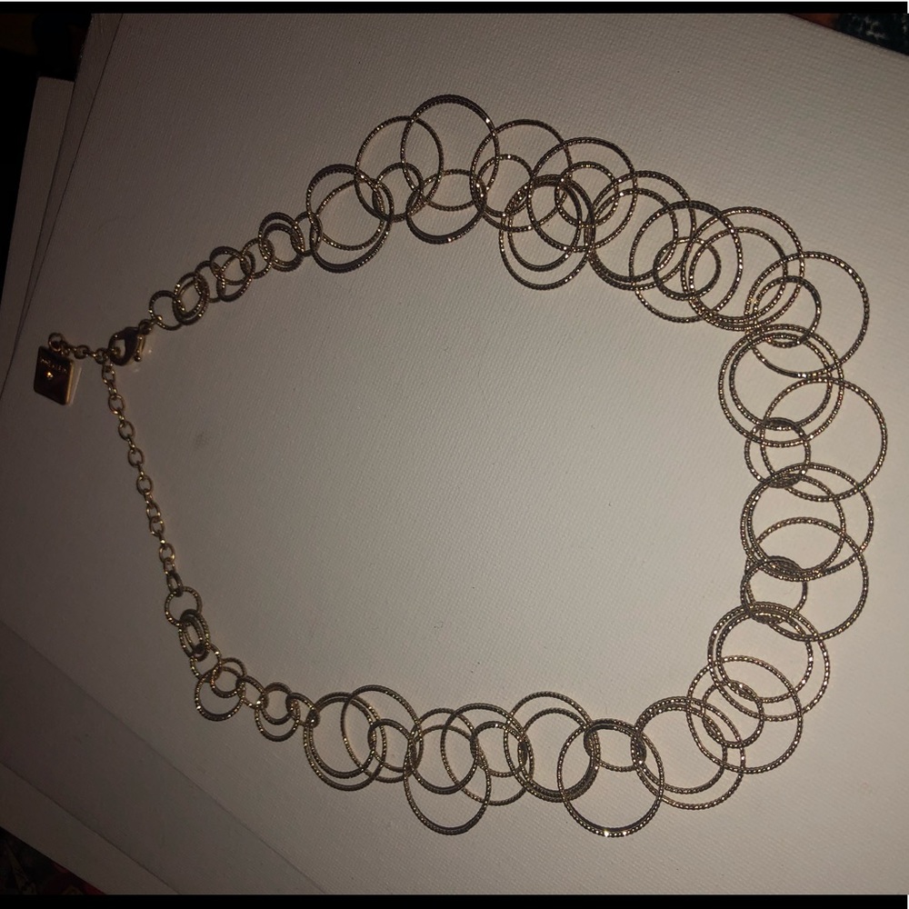 Gold Hoop Necklace